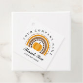 Danke Autumn Fall Rainbow Pumpkin Business Geschenkanhänger (Beispiel)