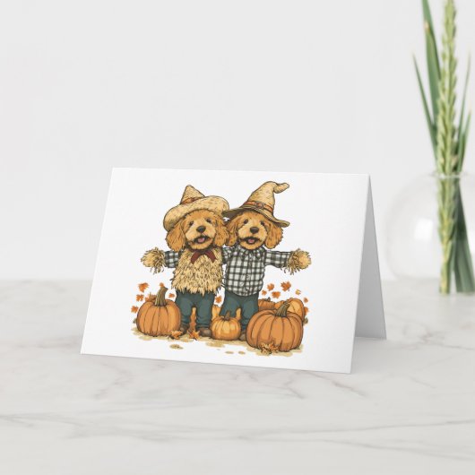 Danke Autumn Harvest Goldendoodle Hunde (Vorderseite)