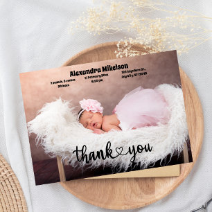 Danke, Baby Birth Ankündigung