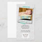 Danke, Baby blaues Washi Band zu merken Dankeskarte (Vorne/Hinten)