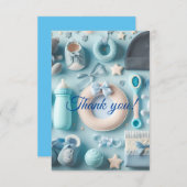 Danke, Baby Boy Cards Dankeskarte (Vorne/Hinten)