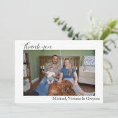 Danke, Baby Card Feiertagskarte (Stehend Vorderseite)