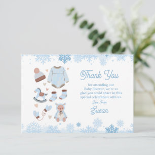 Danke Baby Dusche Cold Outdoor Snow Blue Boy