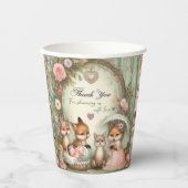 Danke, Baby Dusche Papierbecher (Vorderseite)