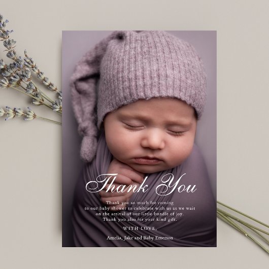 Danke Baby Dusche Personalisiertes Foto Custom