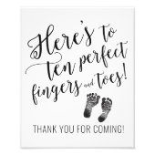 Danke Baby Dusche Schild (Vorne)