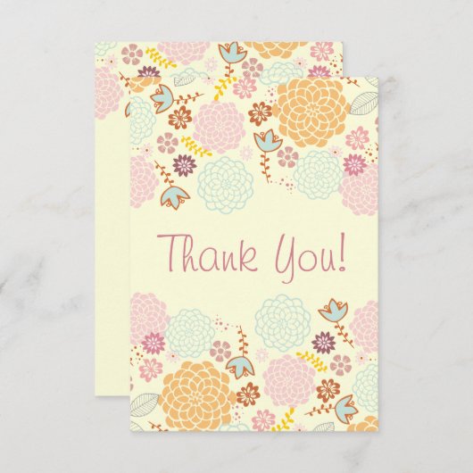 Danke Baby-Duschen-extravagantes modernes Blumen (Vorne/Hinten)