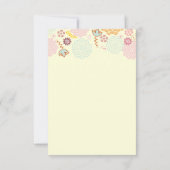 Danke Baby-Duschen-extravagantes modernes Blumen (Rückseite)