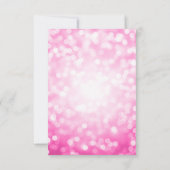 Danke Baby-Duschen-Rosa-Glitzer-Lichter (Rückseite)