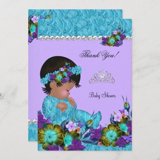 Danke Baby Duwer Girl Aquamarin Blue Lila (Vorne/Hinten)