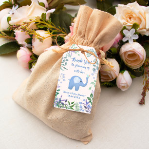 Danke Baby Elefant Lied Vogel Baby Shower  Geschenkanhänger