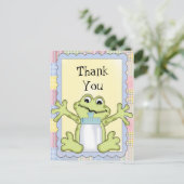 Danke Baby Frog Postcard Postkarte (Stehend Vorderseite)