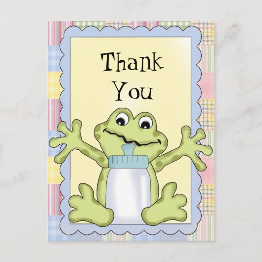 Danke Baby Frog Postcard Postkarte (Vorderseite)