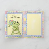 Danke Baby-Frosch-Grußkarte (Innenseite)