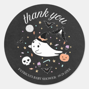 Danke Baby-Geist Halloween-Mädchen Baby-Party Runder Aufkleber