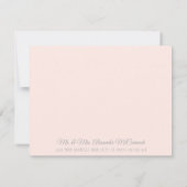 Danke, Baby Girl Woodland Deer fox Raccoon Mitteilungskarte (Rückseite)