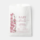 Danke Baby in Bloom Girl Pink Bläserdusche Geschenktütchen (Vorderseite)