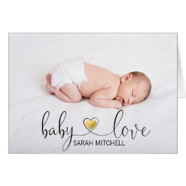 DANKE Baby-Liebe-Duschen-Gold| FOTO + TEXT