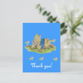 danke Baby Postkarte (Stehend Vorderseite)