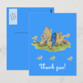 danke Baby Postkarte (Vorne/Hinten)