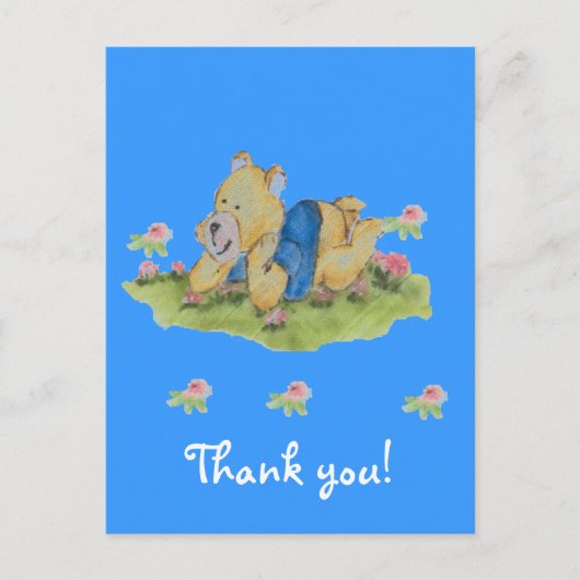 danke Baby Postkarte (Vorderseite)