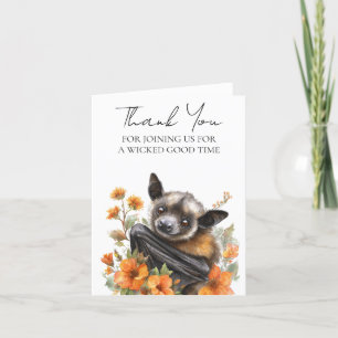 Danke, Baby Showbat Halloween Dankeskarte
