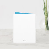 Danke, Baby Showcard Dankeskarte (Rückseite)