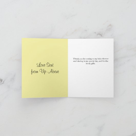 Danke Baby Shower Elegant Blue Rattle (Innenseite)