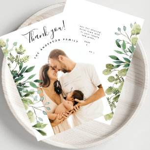 Danke Baby Shower Elegantes Botanisches Tor Foto