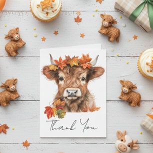 Danke Baby Shower Highland Cow Halloween