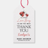 Danke Baby Shower Liebeskäfer Geschenkanhänger (Vorderseite)