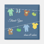 Danke, Baby Shower Magnet (Vorne)