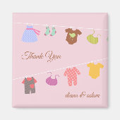 Danke, Baby Shower Magnet (Vorne)