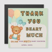 Danke Baby Shower Magnetkarte (Vorne/Hinten)