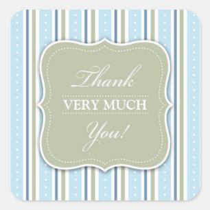 Danke, Baby Shower Sticker