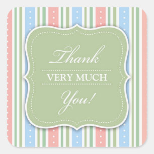 Danke, Baby Shower Sticker