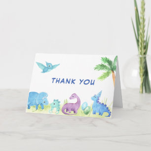 Danke Baby Shower Süße Dinosaurier Karte
