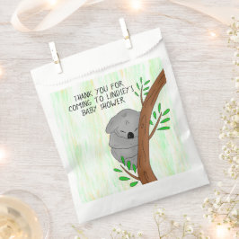 Danke Baby Showfavor Sleepy Koala Bear Geschenktütchen