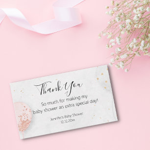 Danke Babyduschballons Foto stilvoll Mitteilungskarte