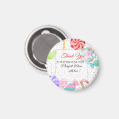 Danke, Babydusche Magnet (Vorderseite/Rückseite)