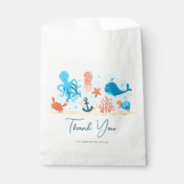 Danke Babydusche. Niedliche Unterwasserwelt Geschenktütchen