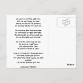 Danke, Babyduschgeschenke Postkarte (Rückseite)