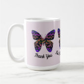 Danke Babysitter Bright Butterfly Wertschätzung Kaffeetasse (Links)