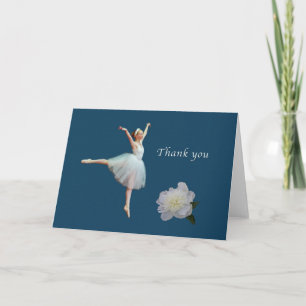 Danke, Ballerina, Pfingstrose, Karte
