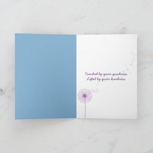 Danke, Balloon Dankeskarte (Innenseite)