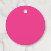 Danke Barbiecore Pink Geschenkanhänger (Rückseite)