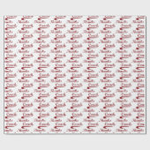 Danke Baseball Coach Large Grunge Baseball Geschenkpapier (Flach)