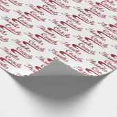 Danke Baseball Coach Large Grunge Baseball Geschenkpapier (Ecke)