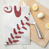 Danke Baseball Coach Large Grunge Baseball Geschirrtuch (Viertel Falte)