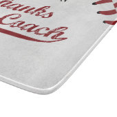 Danke Baseball Coach Large Grunge Baseball Schneidebrett (Ecke)